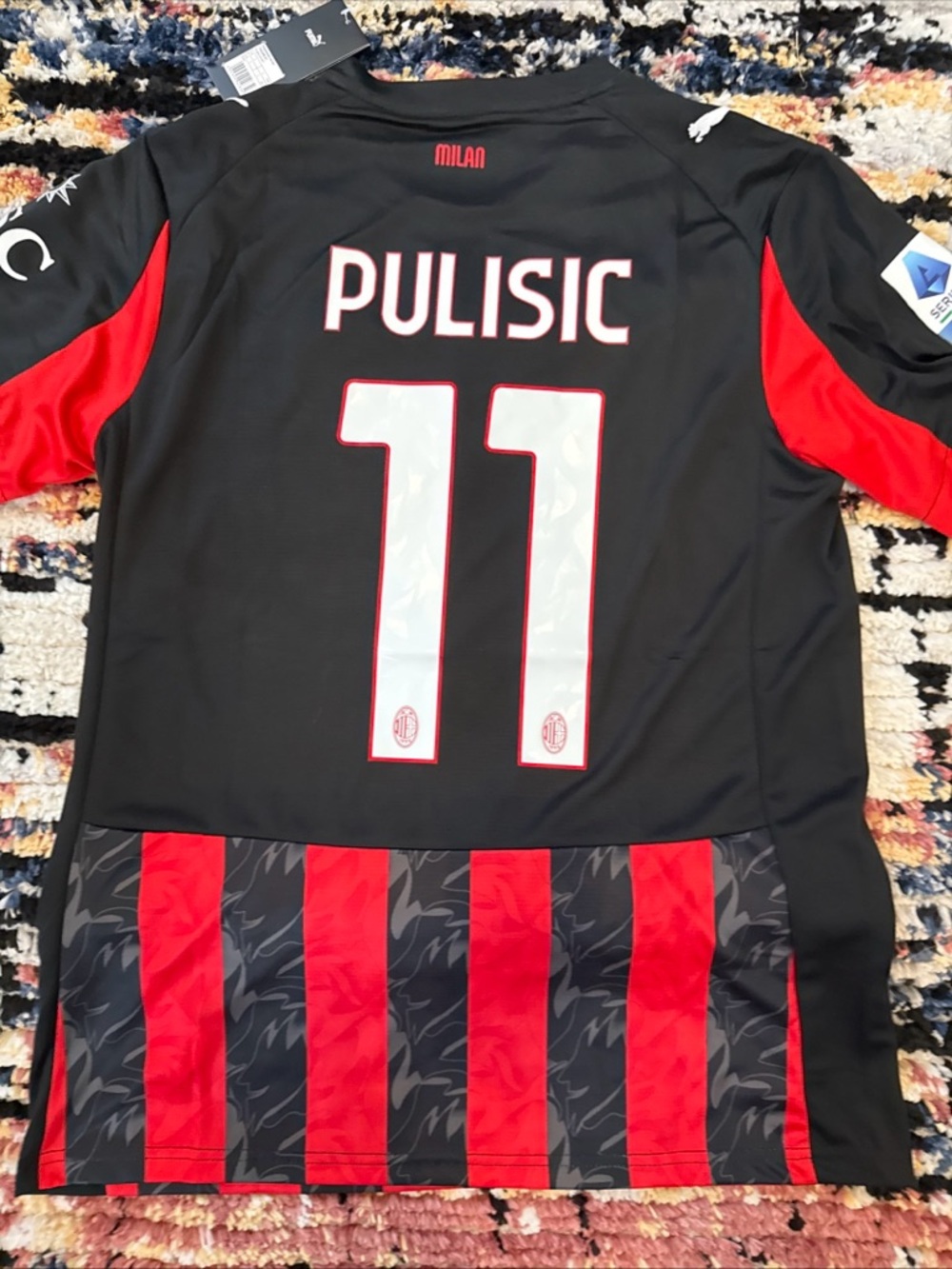 AC MILAN 2025 2026 HOME FOOTBALL SHIRT SOCCER JERSEY PUMA #11 PULISIC